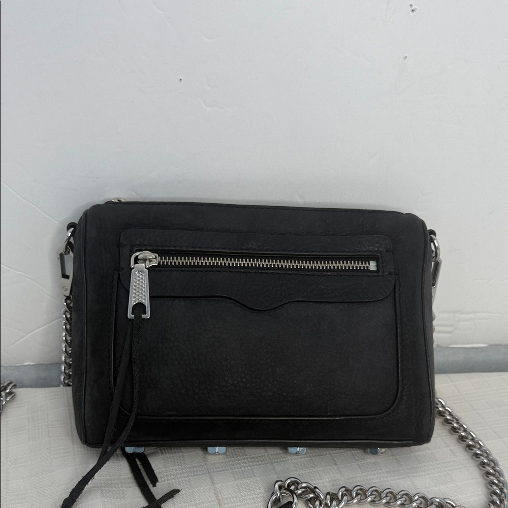 Rebecca Minkoff - Black Leather Cross Body - Picture 4 of 9